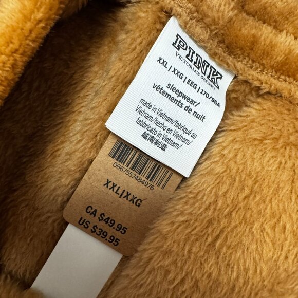 PINK Victoria's Secret Teddy Wide Leg Pajama Pants New With Tags Size XXL - Picture 3 of 5